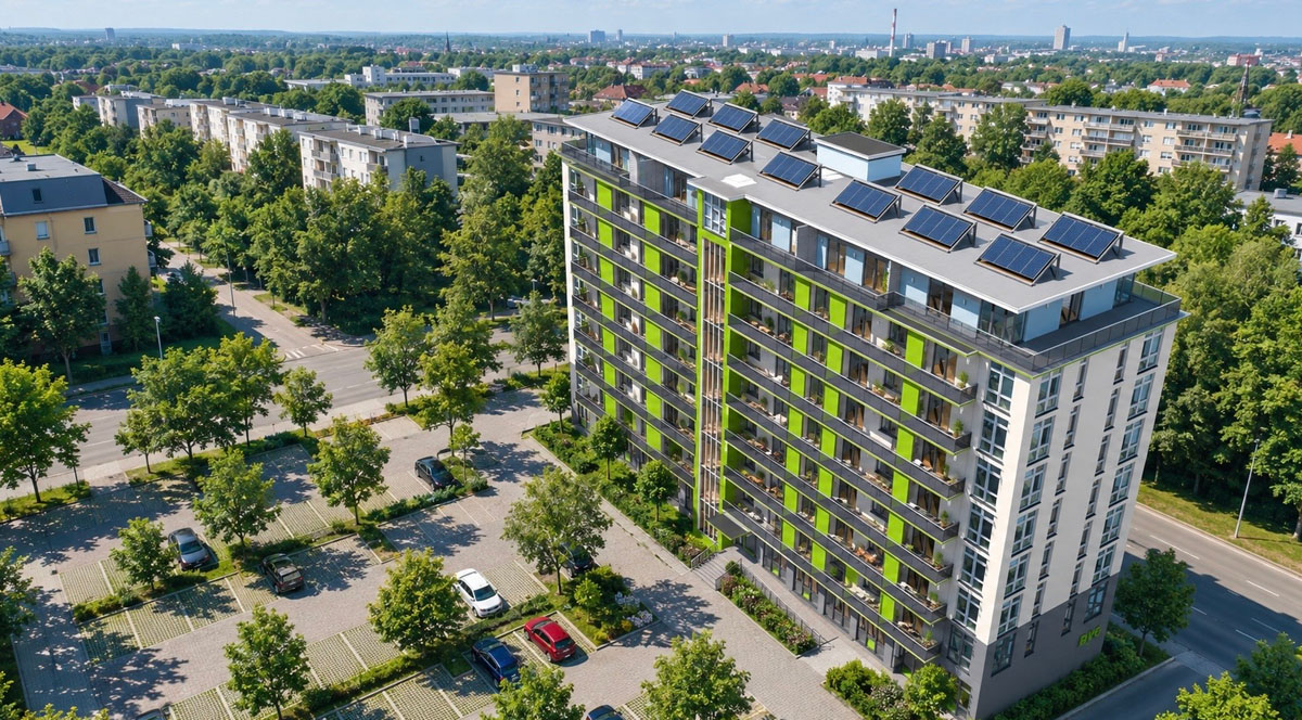 Umgestaltung Bürohaus zum Mehrfamilienhaus - Halle/ Saale