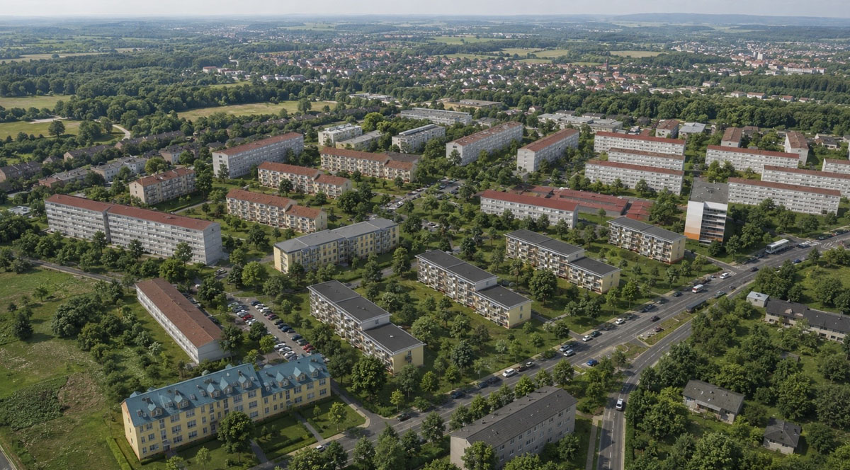 Prämierter Städtebaulicher Entwurf Wohngebiet in Aschersleben